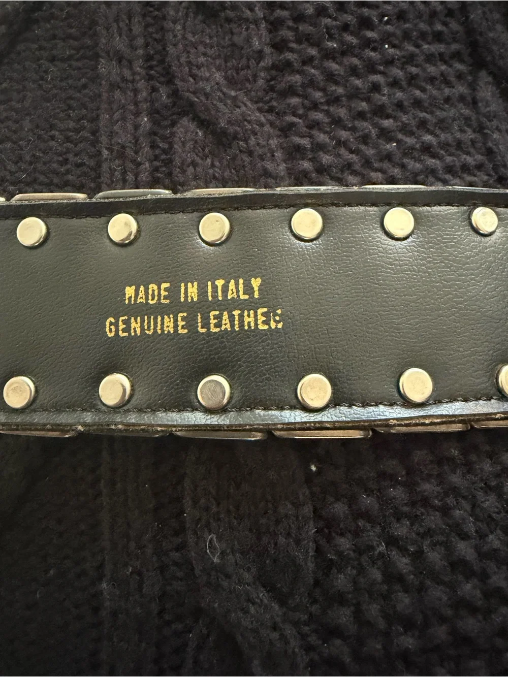 Vintage Bijoux Medici By J Blumenthal Leather and Silver Tone Rattlesnake Belt.
